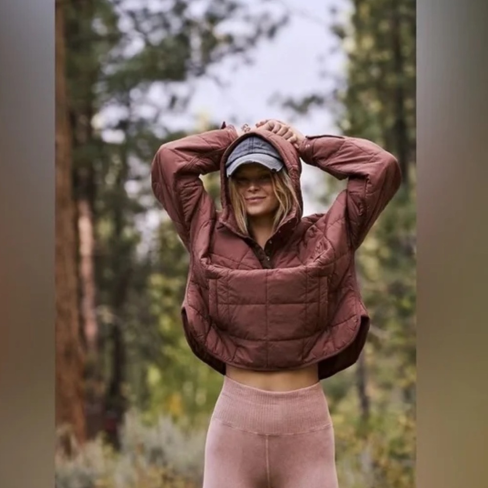 Fp Movement By Free People | Pippa Packable Pullover Puffer | Brown, XS, NWOT